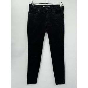 KUT From The Kloth Corduroy Pants Womens Size 4‎ MIA Toothpick Skinny Black